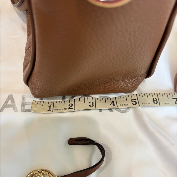 Michael Kors Carine Satchel Bag Camel Brown Leather with Strap and Dust Bag EUC - Picture 10 of 16
